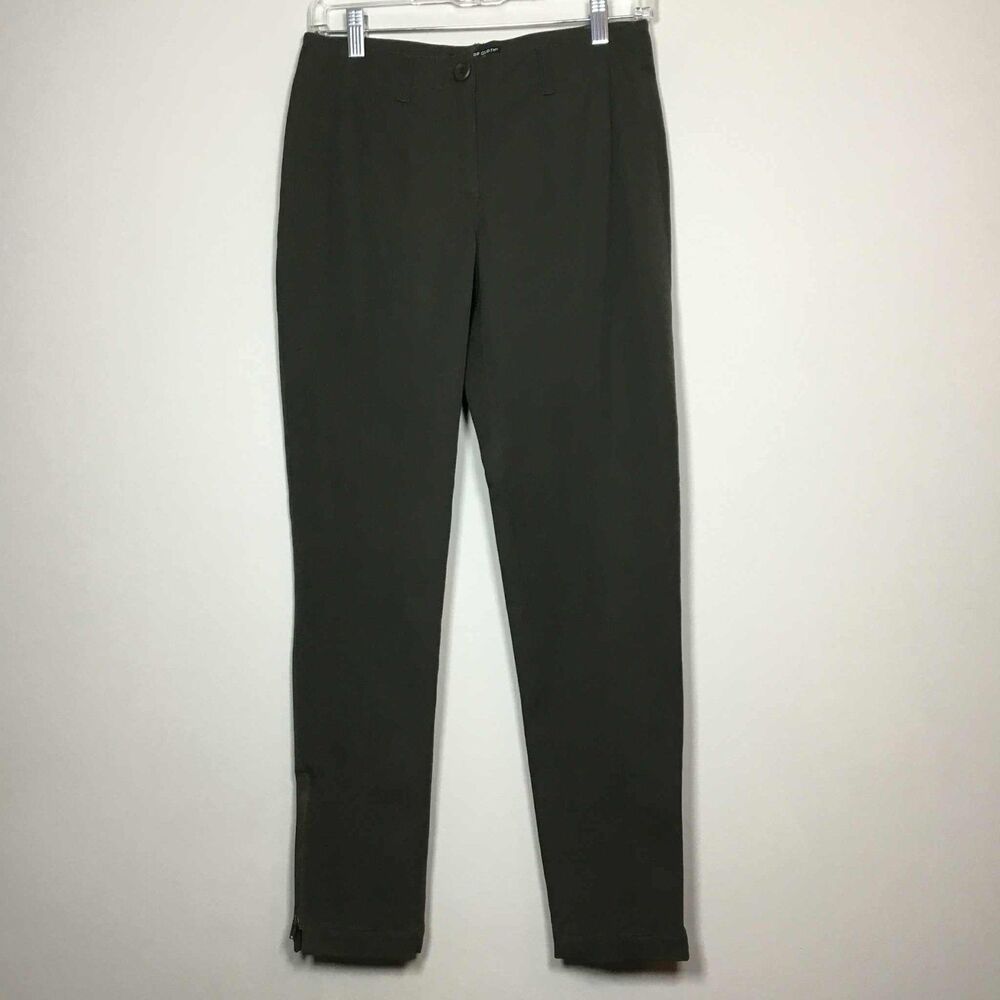 Peace of Cloth Military Brown Gorpcore Utility Side Zip Straight Leg Pants Sz‎ 0